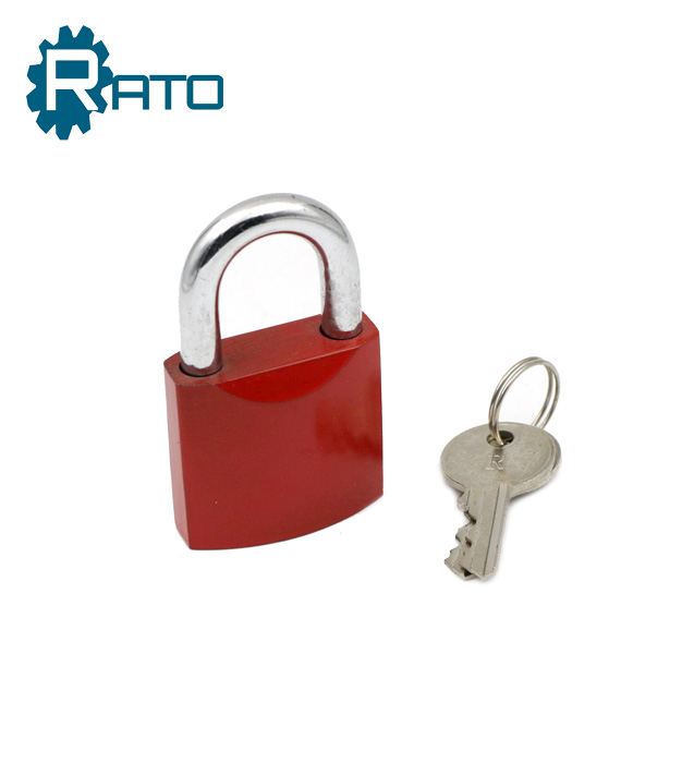 40 MM Red Color Painted Safe Brass Padlock