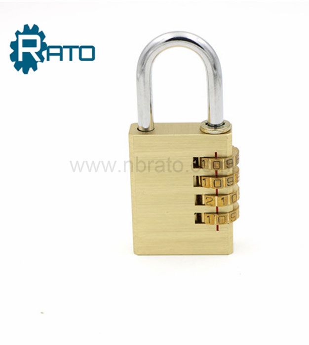 Anti Rust 38MM 4-Dial Solid Brass Resettable Padlock
