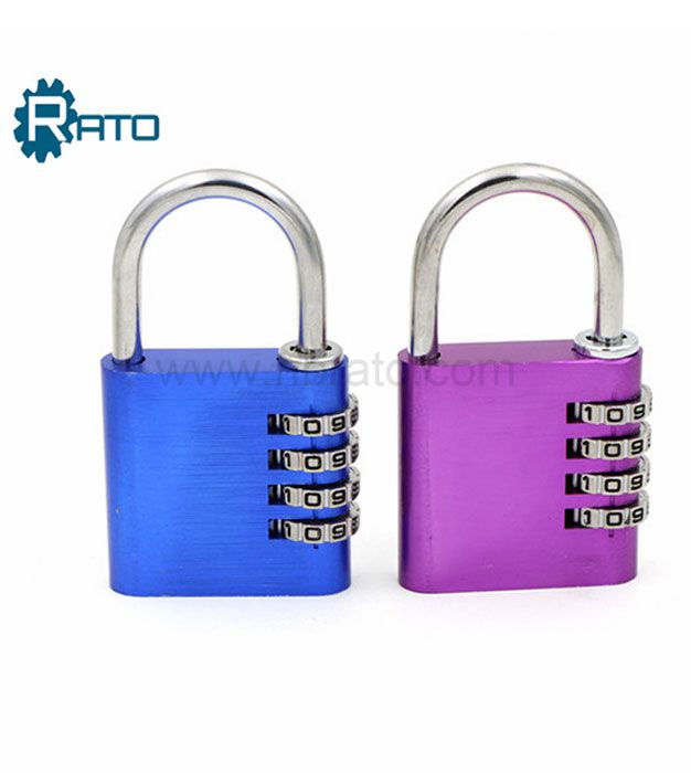  4 Digit Aluminum Alloy Combination Luggage Padlock