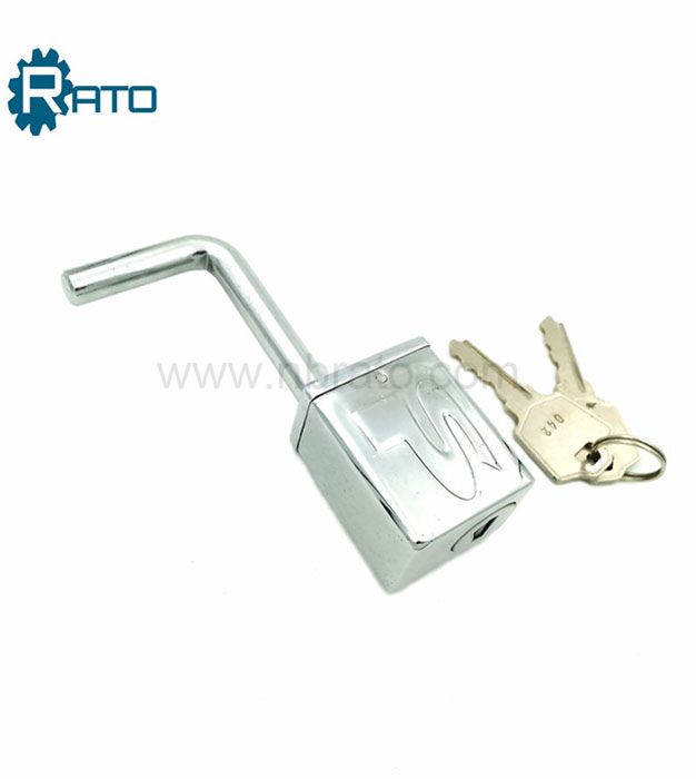 Chrome-plated Ball Deadbolt Hitch Trailer lock