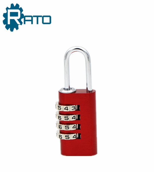 Colorful Small Combination 4 Digital Aluminum Alloy Padlock