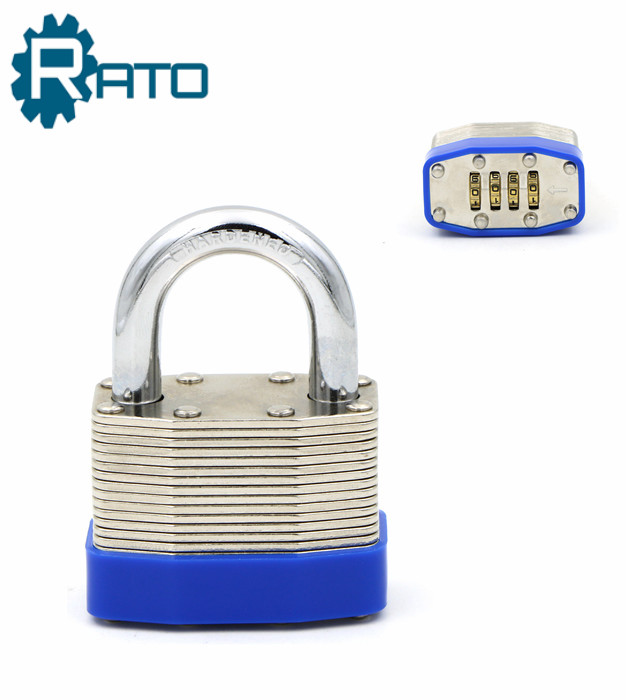 45mm Laminated 4 Wheel Combination Padlock 45mm Laminated 4 Wheel Combination Padlock