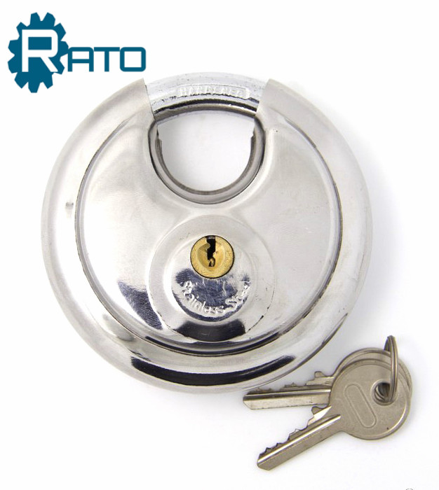 2 3/4-inch High Security Round Stainless Steel Disc Padlock