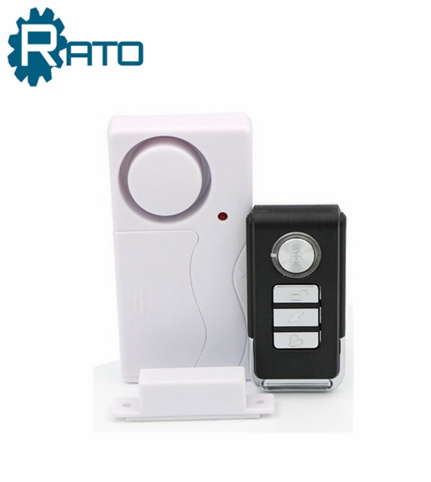 Door Magnetic Security Alarm With 433mhz wireless door contact sensor Alarm and Remote Controller