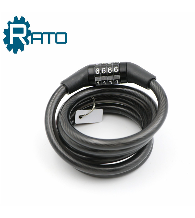 Steel Remote Anti-theft 4 Digit Bike Combination Cable Lock