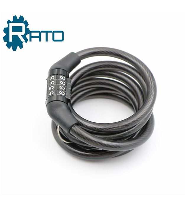 Steel Remote Anti-theft 4 Digit Bike Combination Cable Lock