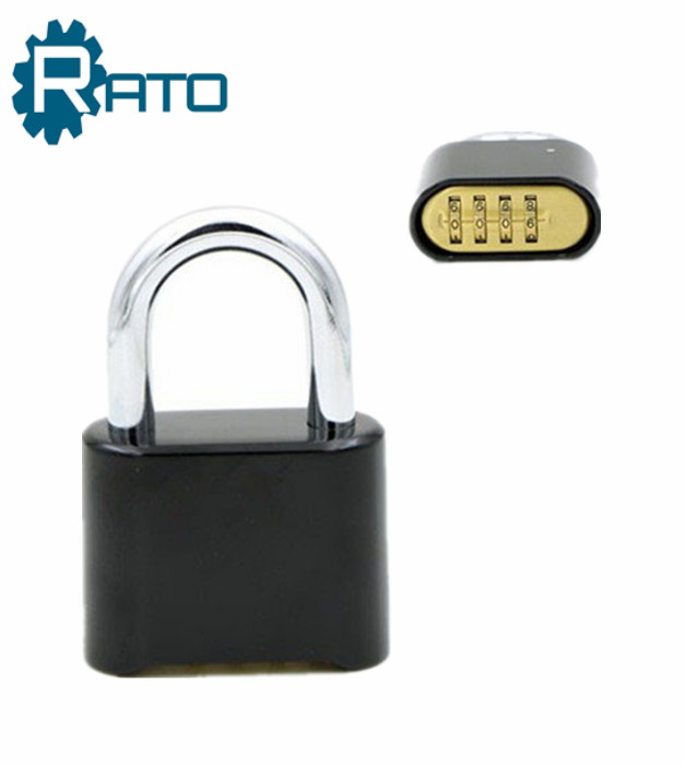 Black 4 Digital Bottom Combination Safe Padlock 