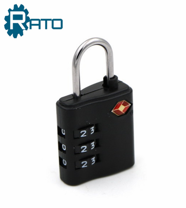 Combination TSA Plastic Wheel Approved Mini Padlock