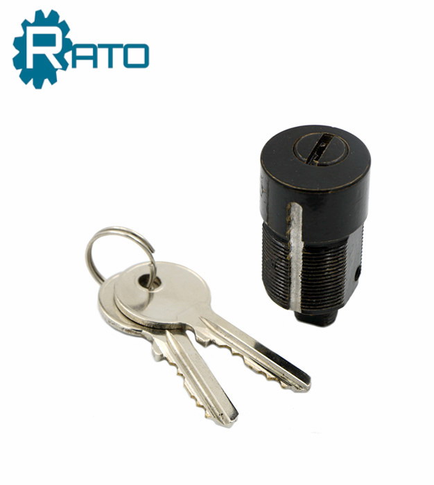 Safe Black Tubular Cam Lock with Keys 