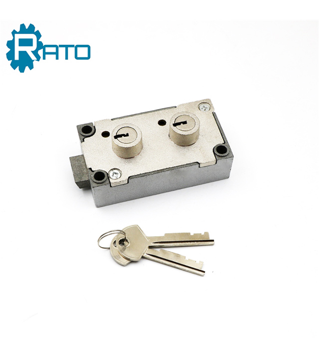 Double Bit Key Safe Deposit Box Lock