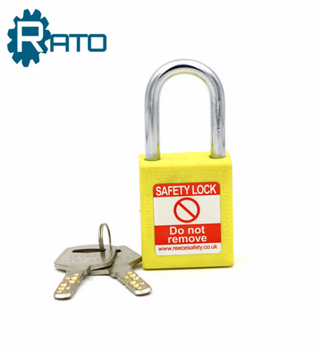 Plastic Steel Shackle Safety Padlock