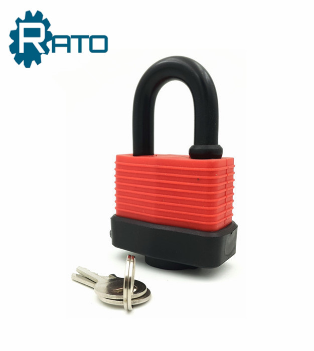 Cheap Iron Rubber Cover Waterproof Padlock 