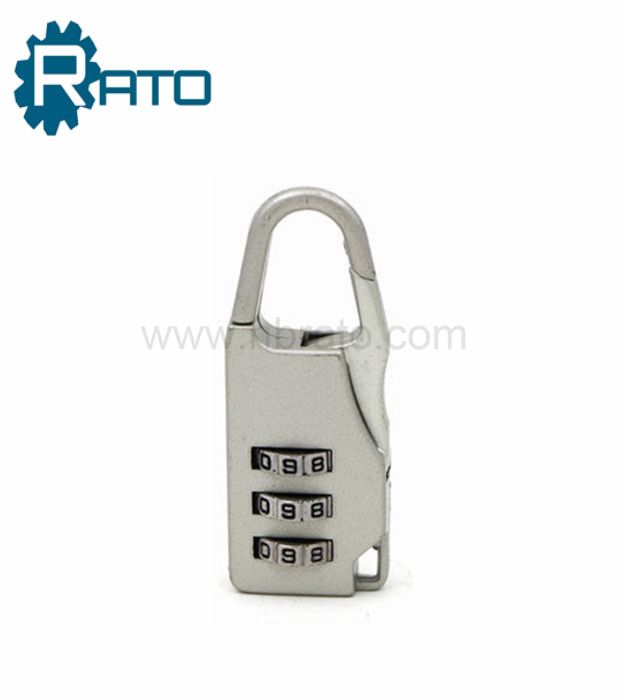 Small 3 Dials Plastic decorative Padlock with combination