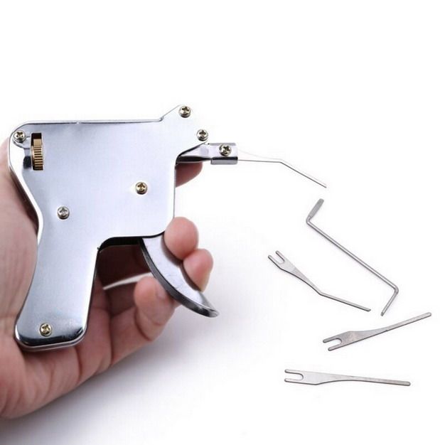 Details about   6pcs/set Lock Picking Tools Kit Tip Lock Opener Strong Stainless Steel Extractor