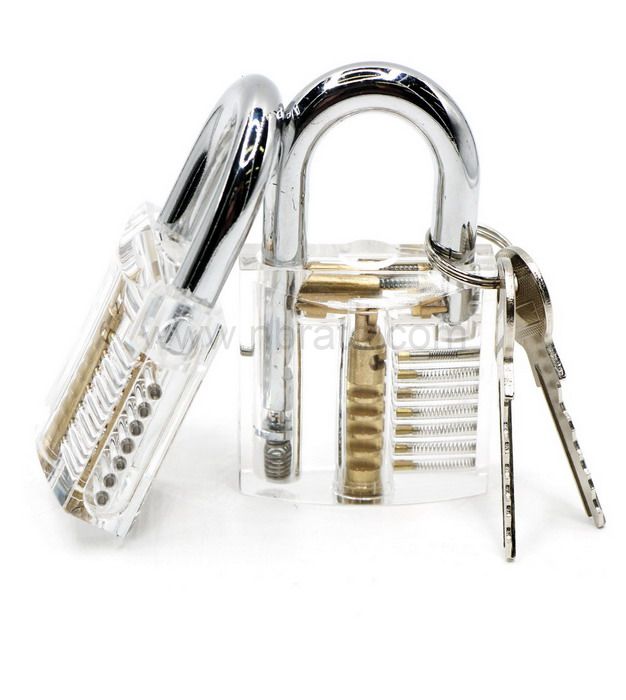 50MM Clear Transparent Cutaway Practice Tools for Locksmith Professional Training Skill Practice Lock 