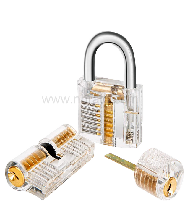 Home Repair Tool Set 3 PCS Locksmith Professional Practice Transparent Lock Repair Set 