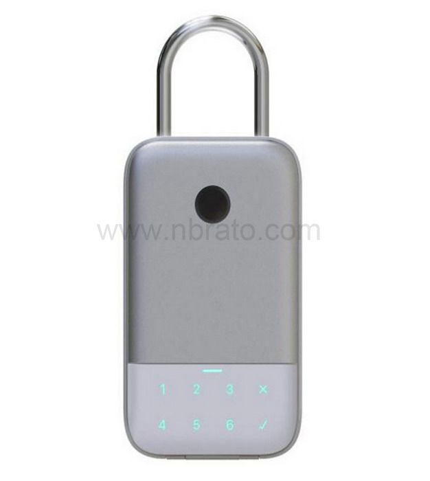 Security Home Use APP control Hang Design Electronic Password Fingerprint Padlock Smart Key Storage Box 