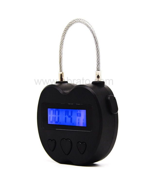 USB Rechargeable Time Timer Alarming Padlock 99 hours max multifunctional timing lock
