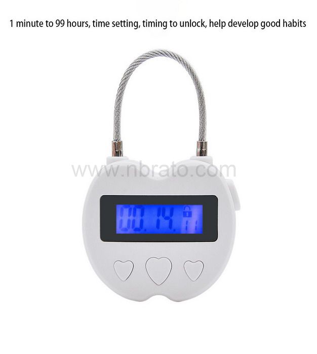 USB Rechargeable Time Timer Alarming Padlock 99 hours max multifunctional timing lock USB Rechargeable Time Timer Alarming Padlock 99 hours max multifunctional timing lock