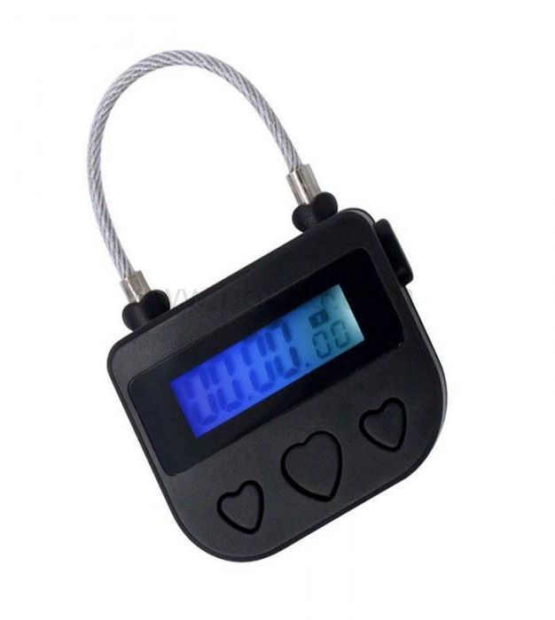 Liquid Crystal Display electronic cable Multifunctional Small bondage lock with Time Sex Lock 