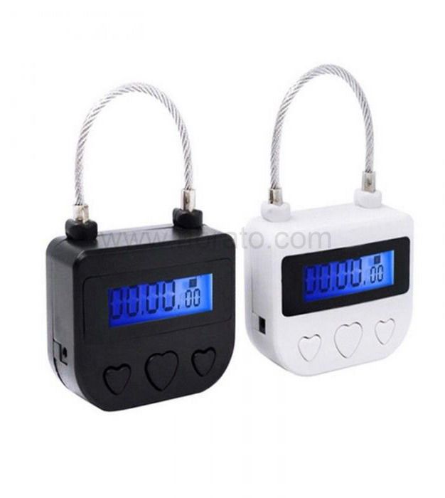 Liquid Crystal Display electronic cable Multifunctional Small bondage lock with Time Sex Lock 