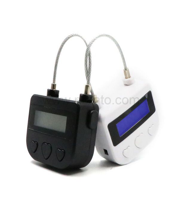 Liquid Crystal Display electronic cable Multifunctional Small bondage lock with Time Sex Lock 