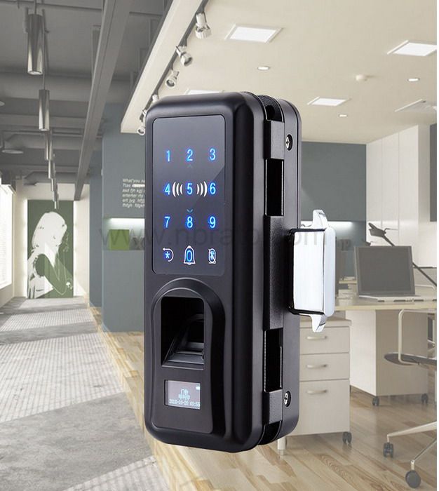 Hot sale Smart Fingerprint Digital Door Lock For Glass Door With App Password Remote Control Unlock Hot sale Smart Fingerprint Digital Door Lock For Glass Door With App Password Remote Control Unlock