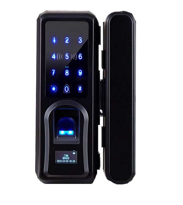 Hot sale Smart Fingerprint Digital Door Lock For Glass Door With App Password Remote Control Unlock Hot sale Smart Fingerprint Digital Door Lock For Glass Door With App Password Remote Control Unlock