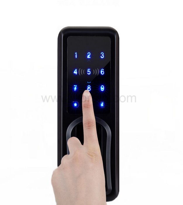 Hot sale Smart Fingerprint Digital Door Lock For Glass Door With App Password Remote Control Unlock Hot sale Smart Fingerprint Digital Door Lock For Glass Door With App Password Remote Control Unlock