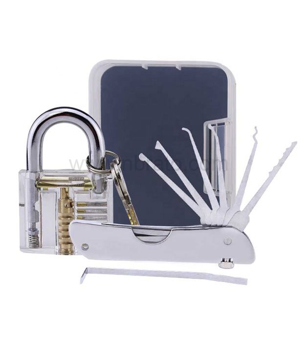 Foldable Door Opener locksmith tool Stainless Steel Multitool knife Lock Repair Sets