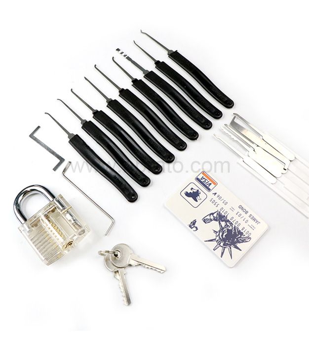 locksmith tools practice professional dimple training 11pieces pick lock set with 1lock