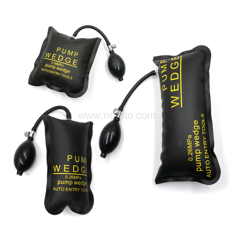 Wholesales Leather Material Air bag Pump Wedge Lock pick set for car door opener leveling kit