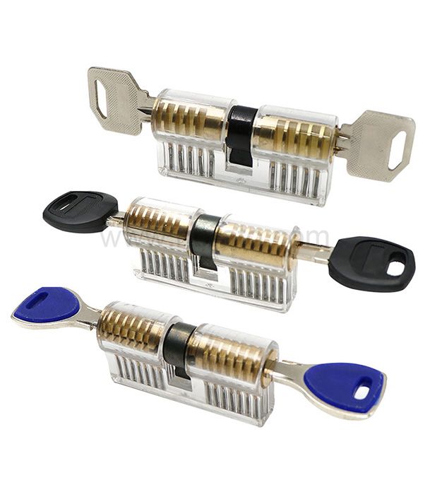 Acrylic Material Shell Clear Padlock Waterproof Locksmith Training Transparent Practice Locks