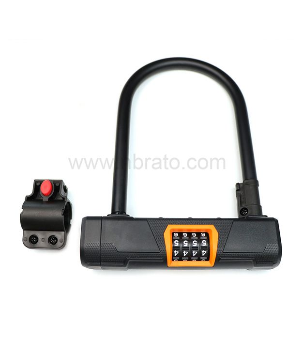 Anti theft Hardened steel Easy to install Mounting Heavy Duty Combination Bicycle u password Lock