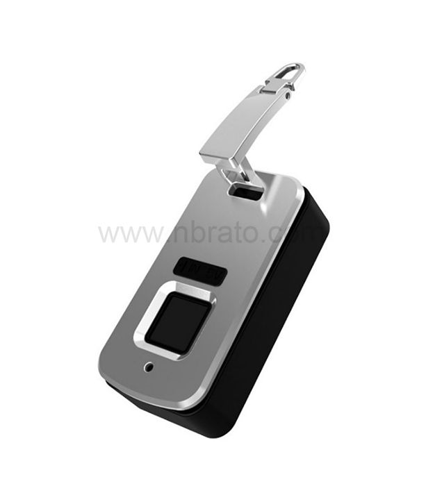 Wallet handbag clutch Smart zipper Anti theft metal Biometric Fingerprint Briefcase lock