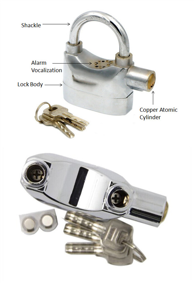 Universal Anti-Theft Security 110db Kinbar Siren Alarm Lock