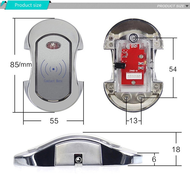 Touch Screen Smart Fitness Electronic Gym Locker Lock