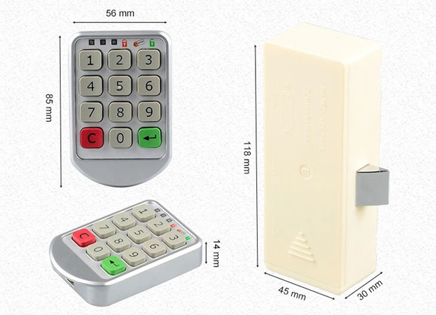 Electronic Code Combination Lock For Both Wood And Steel Filing Cabinet