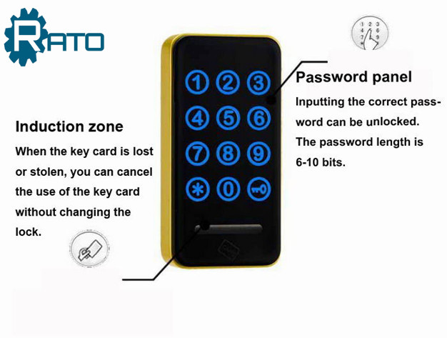 Security Password and RFID Code Access Control Electronic Locker Lock