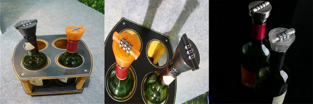 China Online Selling Combination Wine Bottle Drinking Lock