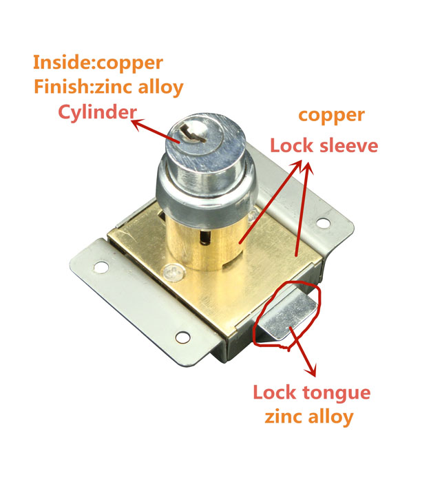 Push Button Cabinet  Press Rim Drawer Lock