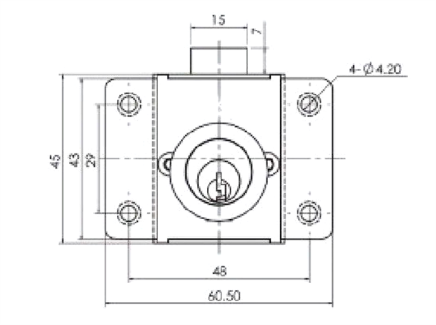 Push Button Cabinet  Press Rim Drawer Lock