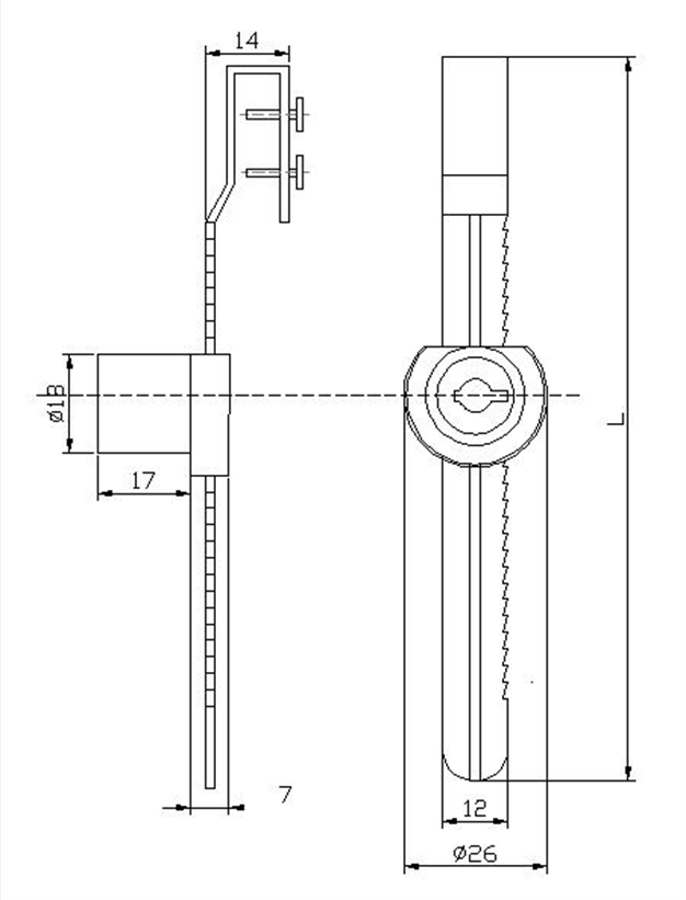 Showcase Window Sliding Glass Door Ratchet Lock