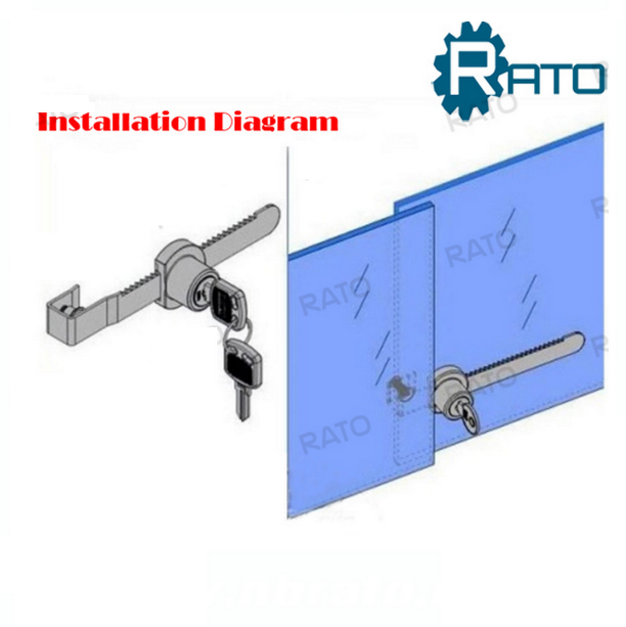 Showcase Window Sliding Glass Door Ratchet Lock