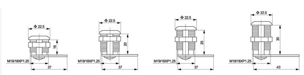 16MM Zinc Alloy Small Key Alike Mailbox Cam Lock