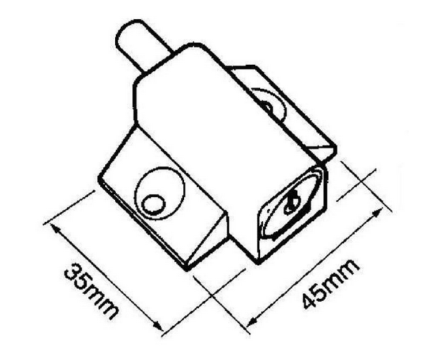 Heavy Duty Sliding Patio Door Wood Window Bolt Keyed Sash Lock