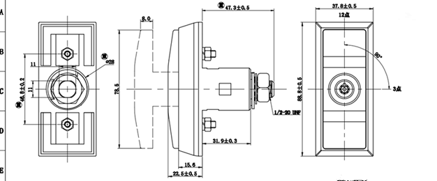 Automatic Vending Machine T-handle Door Lock