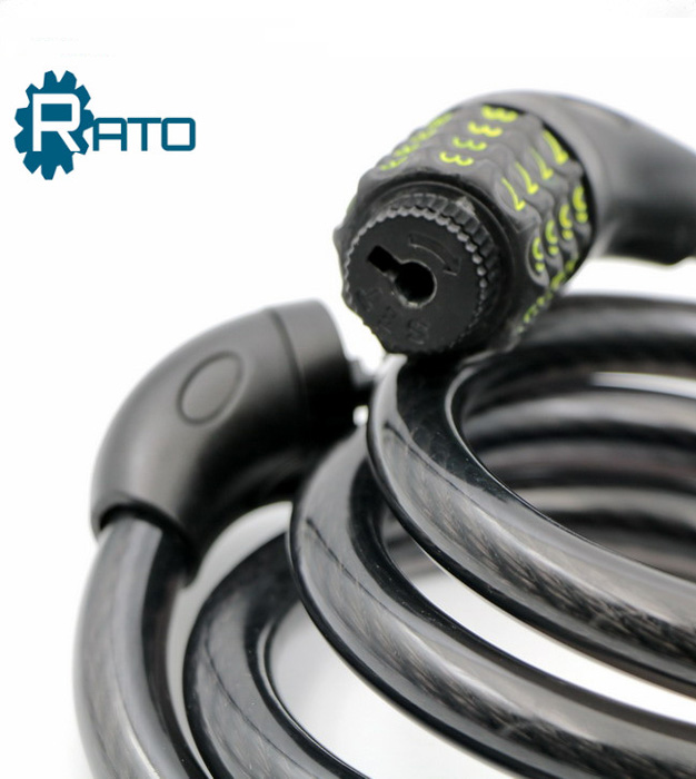 High quality 4 digital bike combination cable wire lock