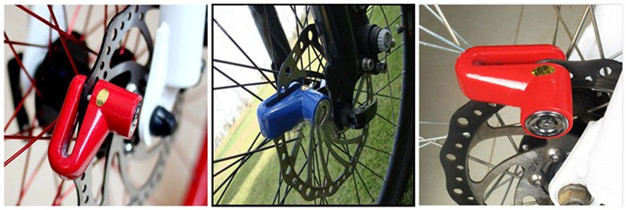 V Shape Motorcycle Bicycle Sturdy Wheel Disc Brake Lock