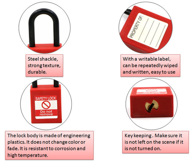 Engineering ABS Red Master Key Safety Series Door Padlock